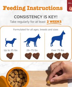 Zesty Paws Dog Multivitamin, Chewable Dog Vitamins and Supplements for Hip & Joints, Skin & Coat, Omega 3 Fish Oil for Dogs- Senior & Puppy Multivitamin - Bison- 90ct (Pack of 2)