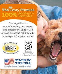 Zesty Paws Dog Multivitamin, Chewable Dog Vitamins and Supplements for Hip & Joints, Skin & Coat, Omega 3 Fish Oil for Dogs- Senior & Puppy Multivitamin - Bison- 90ct (Pack of 2)