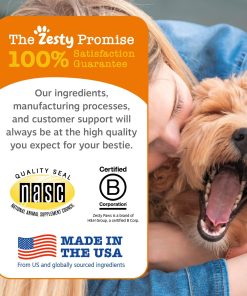Zesty Paws Dog Multivitamin, Chewable Dog Vitamins and Supplements for Hip & Joints, Skin & Coat, Omega 3 Fish Oil for Dogs- Senior & Puppy Multivitamin - Chicken- 250ct (Pack...