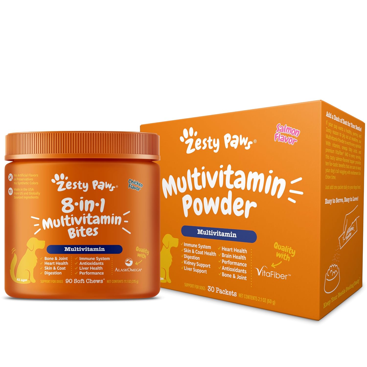 Zesty Paws Multivitamin Bites + Multivitamin Powder for Dogs 11 Zesty Paws Multivitamin Bites + Multivitamin Powder for Dogs