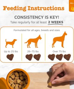 Zesty Paws Omega 3 Fish Oil for Dogs - Zesty Paw Dog Vitamins and Supplements for Hip, Joint & Skin, Bacon (90 Chews) (Pack of 2)