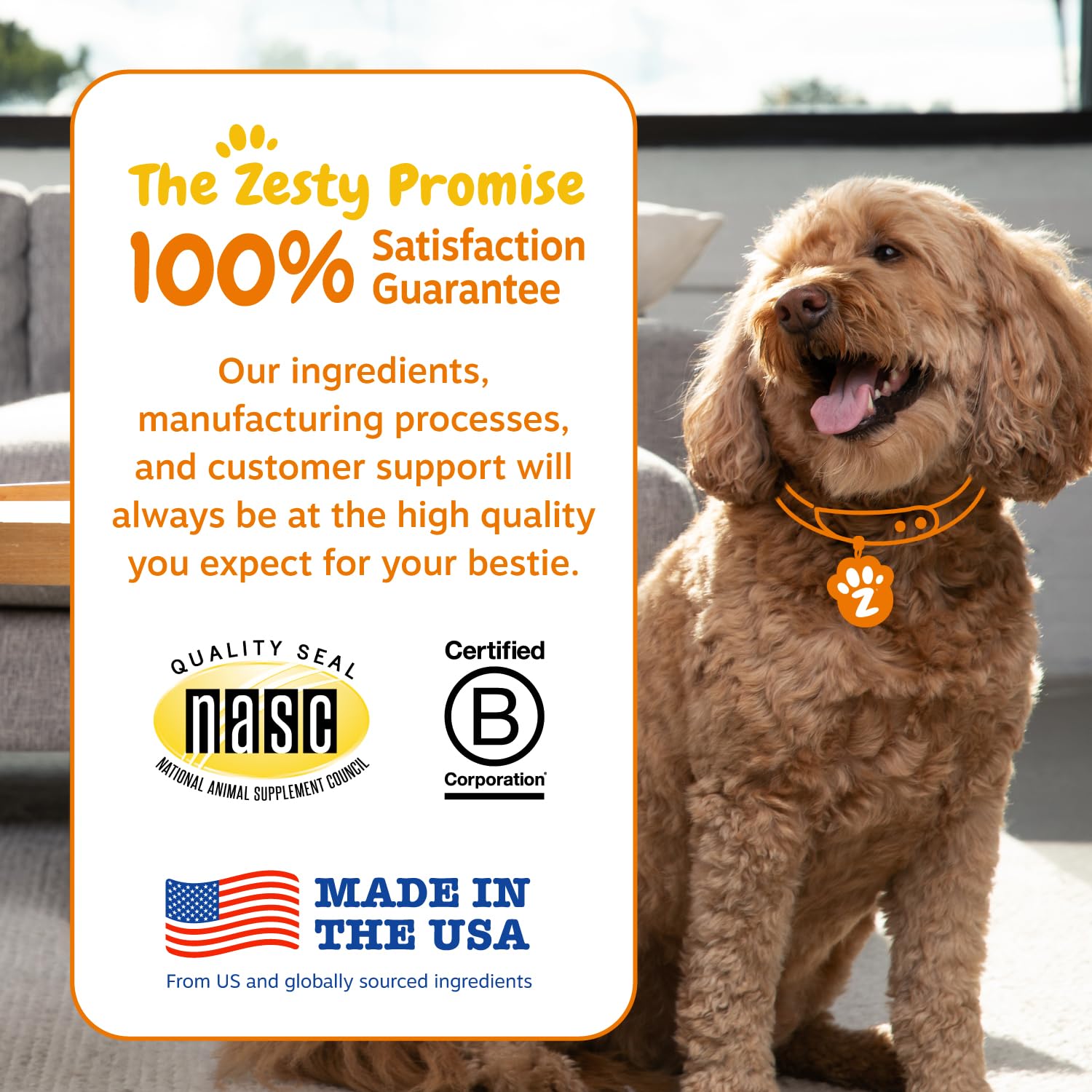 Zesty Paws Probiotics for Dogs, Digestive Enzymes Gut Flora, Digestive Health, Diarrhea & Bowel Support, DE111, Dog Probiotics Soft Chew for Pet Immune System, Chicken, 90 Ct... 15 Zesty Paws Probiotics for Dogs, Digestive Enzymes Gut Flora, Digestive Health, Diarrhea & Bowel Support, DE111, Dog Probiotics Soft Chew for Pet Immune System, Chicken, 90 Ct...
